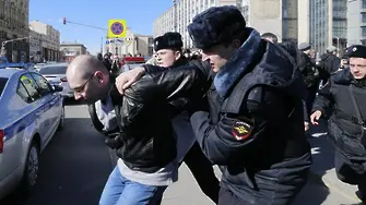 Алексей Навални арестуван на митинг в Москва