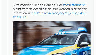 Истинска филмова драма се разигра днес в центъра на Дрезден