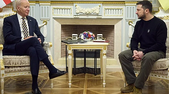 Президентът на САЩ Джо Байдън направи изненадващо посещение в Киев
