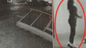 Видеокадри показват как млада жена лично изправя стълба на Георги Семерджиев