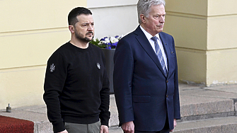 Украинският президент Володимир Зеленски днес е във финландската столица Хелзинки