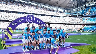 Манчестър Сити бе коронован като шампион на Висшата лига след