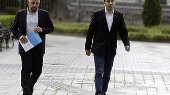 Съпредседателят на Продължаваме промяната Кирил Петков се яви в Софийската районна