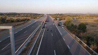 Блокадата на магистрала Тракия от част от протестиращи миньори и
