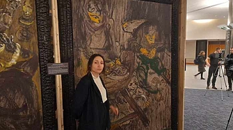 Шест грахови зърна и обувка за вечеря Така е озаглавена картина