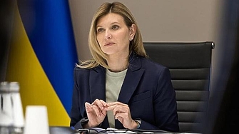 Съпругата на украинския президент Олена Зеленска и министърът на външните работи