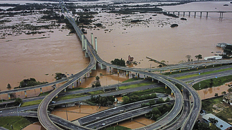 Проливните дъждове в най южния бразилски щат Риу Гранди ду Сул