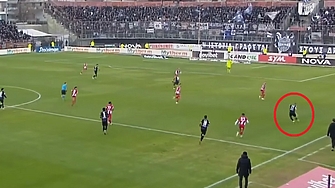 Кирил Десподов реализира гол при победата на ПАОК Солун с категоричното 4 1