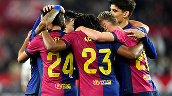 Останалият с 10 човека в 62 минута тим на Барселона