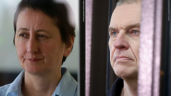 Беларуският журналист Анджей Почобут и грузинската му колежка Мзия Амаглобели