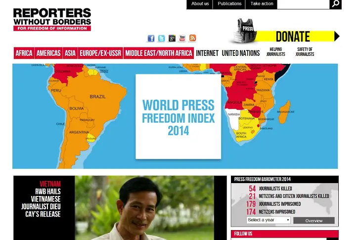 2014 година: По-малко убити журналисти, но по-зверски