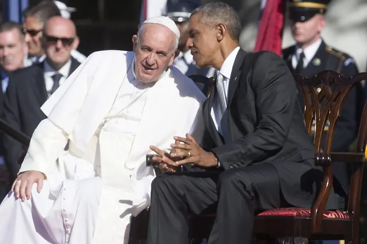 Обама: Папата е жив пример на Христос (снимки)