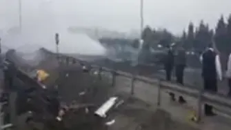Хеликоптер падна в Истанбул, 7 убити (ВИДЕО)