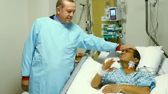 Ердоган лично отиде да види оперирания Наим