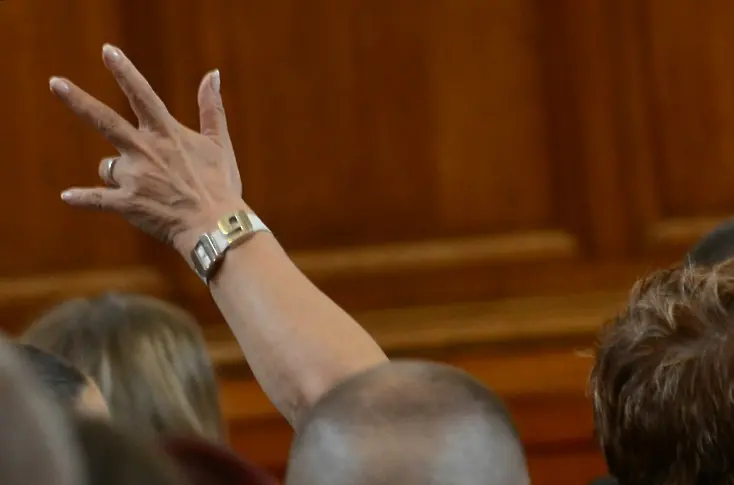 Изборът на ВСС в парламента - един вдига ръка, другите го следват (СНИМКИ)