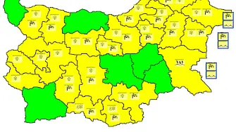 Прогнозата за утре - лошо време в почти цяла България