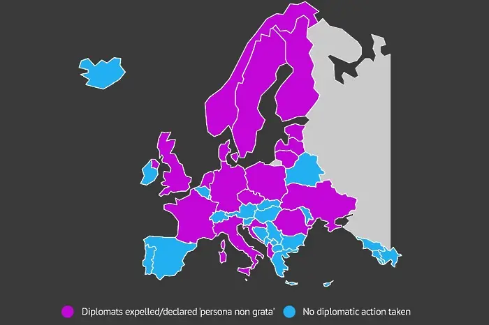 България като тъмно петно на картата на Европа