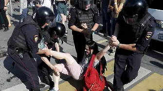 Близо 1400 са арестуваните в Москва вчера според НПО-та