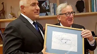Защо рисунка на Борисов виси в кабинета на Юнкер
