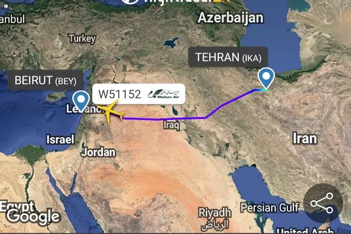 US изтребители приближават ирански пътнически самолет над Сирия