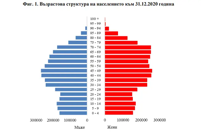 НСИ: 6 916 548 души живеят в България в края на 2020 г. С 34 934 по-малко за година