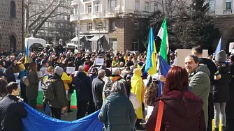 Протест срещу Русия пред президентството