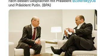 Олаф Шолц и Нафтали Бенет посредничат при Путин
