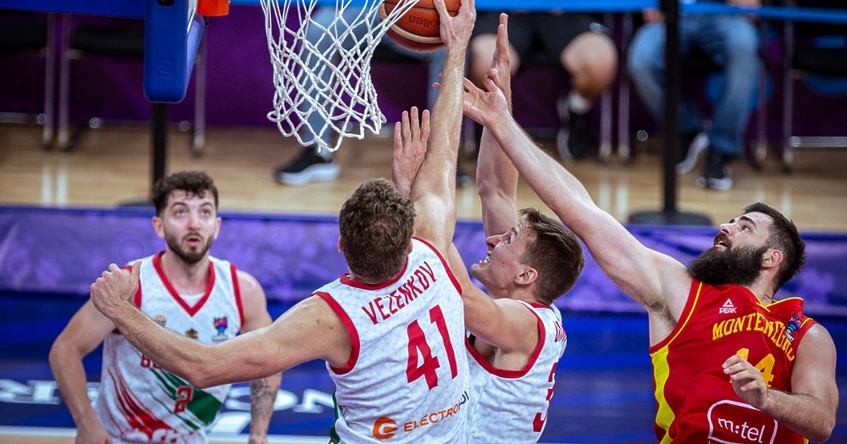 България отстъпи пред Черна гора с 81:91 (21:21, 25:24, 12:22,