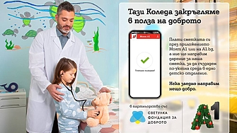 А1 започва в подкрепа на фондация За доброто и проект