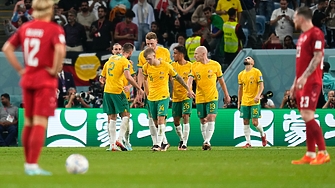 Австралия подхлъзна Дания с 1 0 и е на осминафинал на