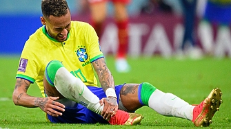 Неймар една от звездите на националния отбор на Бразилия е с