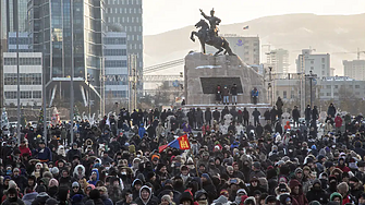 Хиляди хора пренебрегнаха вчера студовете в монголската столица Улан Батор