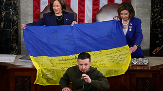 Украинският президент Володимир Зеленски заяви в реч пред американския Конгрес