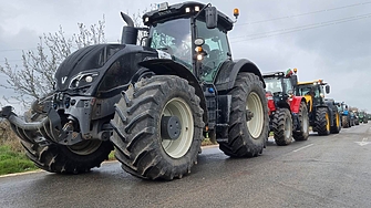 Зърнопроизводители организираха протест край ГКПП Дунав мост при Русе като