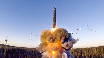 Русия успешно изстреля междуконтинентална балистична ракета от площадка в южната