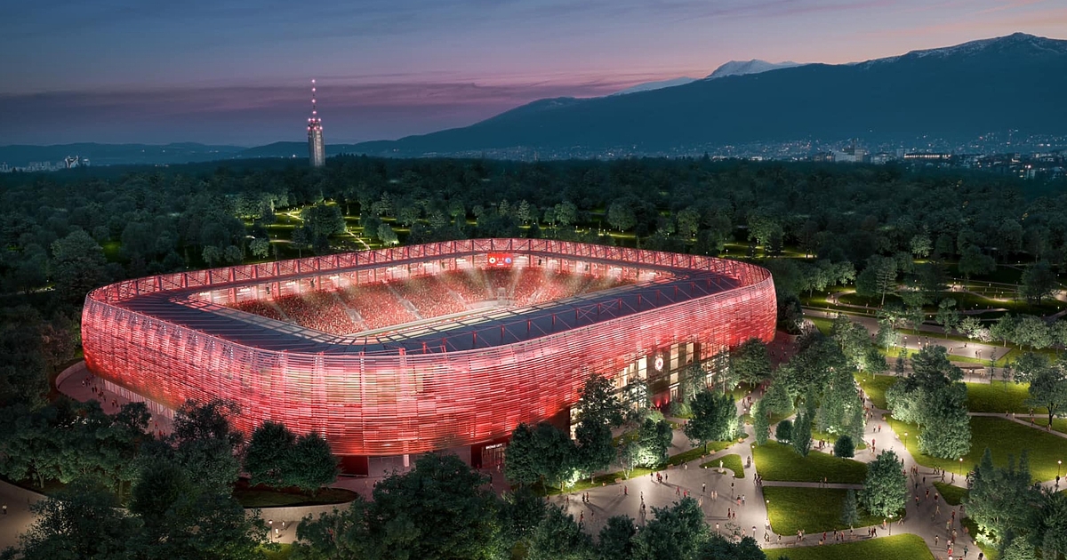 ЦСКА-София представи идейния проект за новия си стадион на мястото