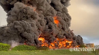 Резервоар с гориво в петролна база в Севастопол избухна в