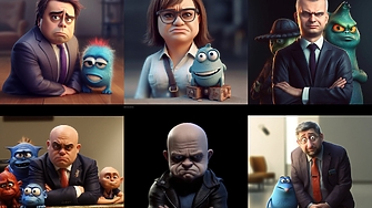 Всяка година в Габрово местните изработват карикатурни скулптури на родните