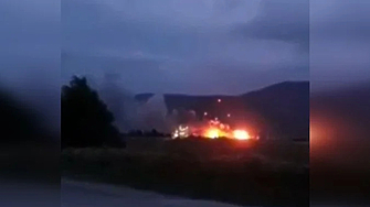 Пожар избухна във военна база на Крим Заради него бе