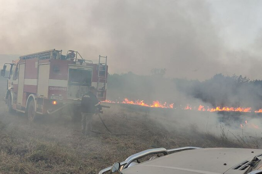 Бедствено положение в Хасковска област заради пожарите