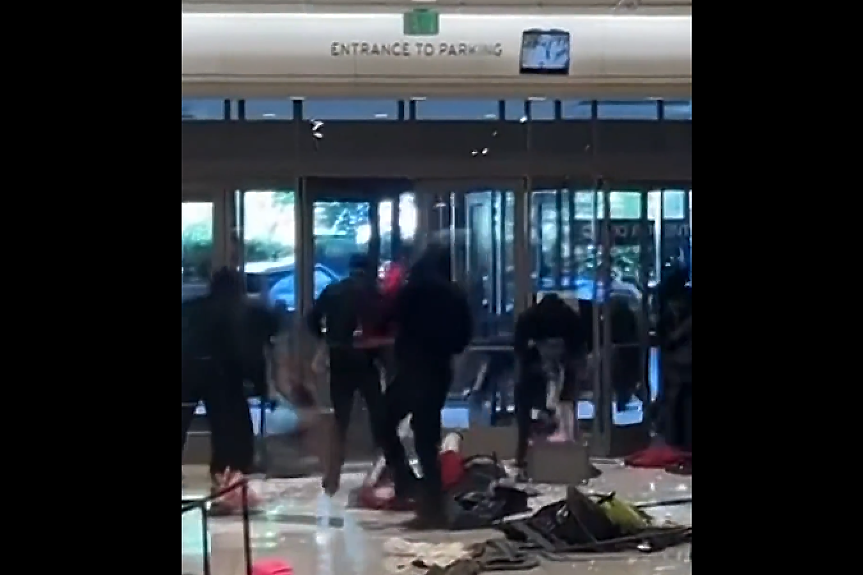 Тълпа от престъпници ограби мол в Лос Анджелис (ВИДЕО)