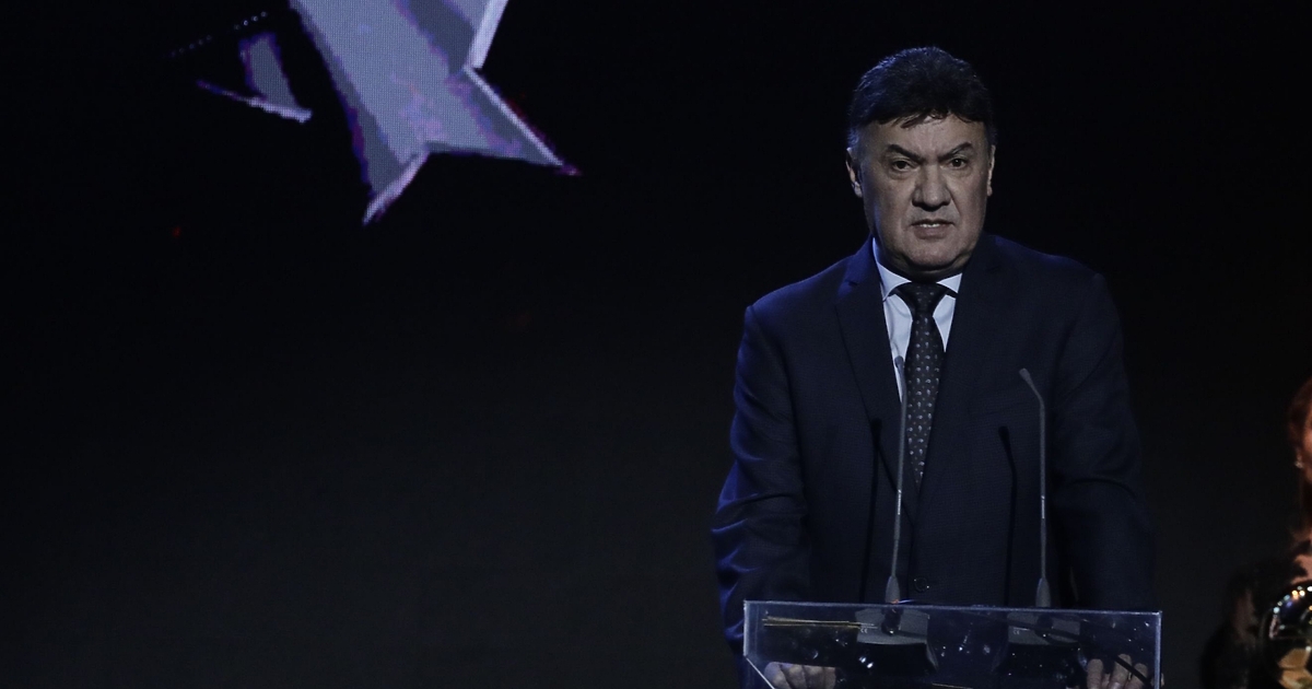 Президентът на Българския футболен съюз Борислав Михайлов говори пред БНТ,