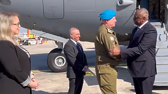 Министърът на отбраната на САЩ Лойд Остин пристигна в Тел Авив в