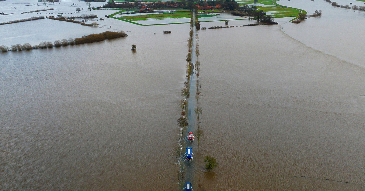 Почти цяла Долна Саксония е под вода след обилни валежи,