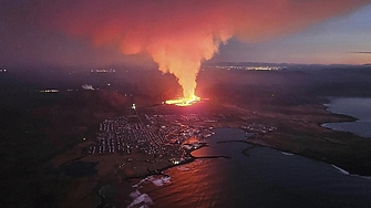  Вулкан изригна днес в Югозападна Исландия съобщи вчера метеорологичната служба на
