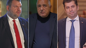 Бойко Борисов Кирил Петков Делян Пеевски и Атанас Атанасов са