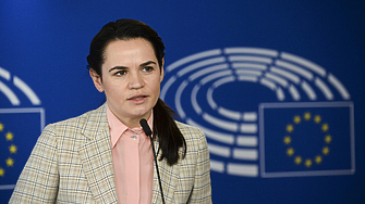 Лидерът на беларуската опозиция Светлана Тихановска e на посещение в България Тя