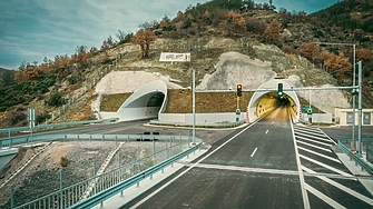 Снимка МРРБ Движението през тунел Железница на магистрала Струма ще бъде