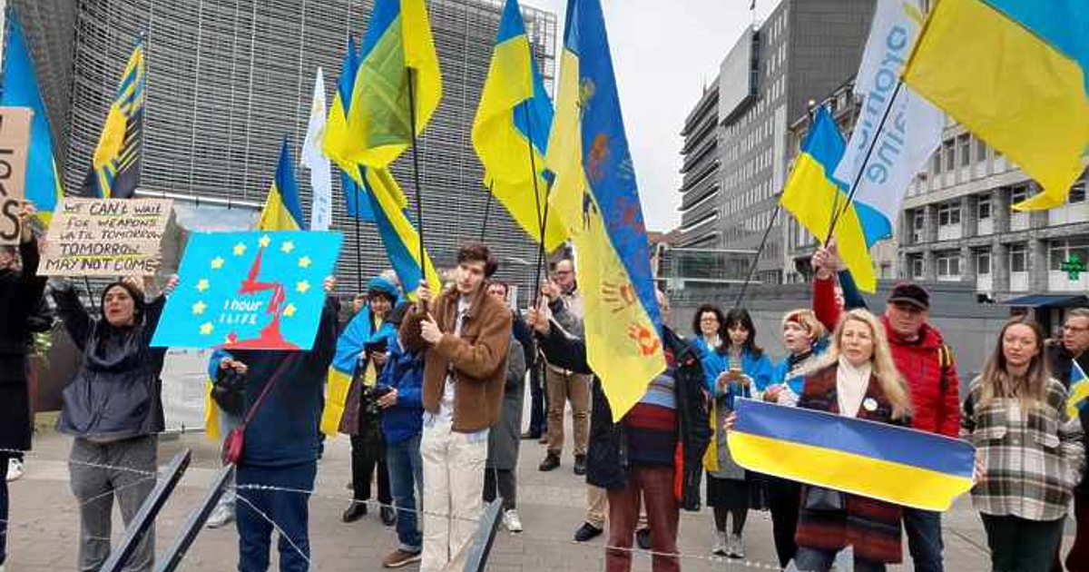 Снимка: „Европа, действай сега!“ Украинци искат повече и по-бързо помощ