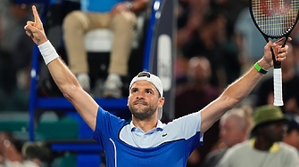 Брилянтният рейд на Григор Димитров на турнира Маями оупън продължи